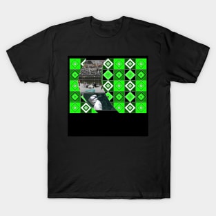 the danger world in city outbreak ecopop collage art design T-Shirt